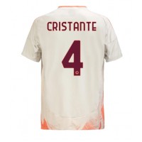 Billiga AS Roma Bryan Cristante #4 Borta fotbollskläder 2024-25 Kortärmad